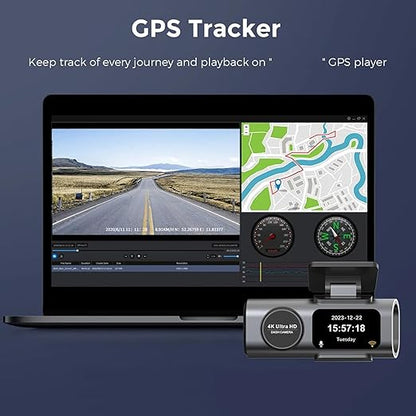 4K Ultra HD Smart Car Dash Camera (Front & Rear) ©