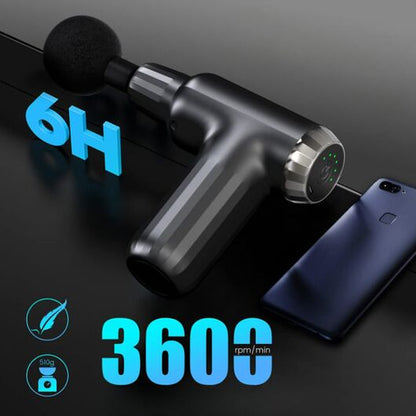 🔋✨ Muscle Massage Gun FH-820 | 6 Vibration Modes & 4 Heads | Deep Tissue Relief 💪⚡