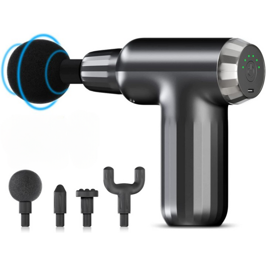 🔋✨ Muscle Massage Gun FH-820 | 6 Vibration Modes & 4 Heads | Deep Tissue Relief 💪⚡