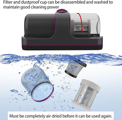 🔥 Smart & Heavy Duty Dust & Mite Vacuum Cleaner – Powerful Handheld Cleaning