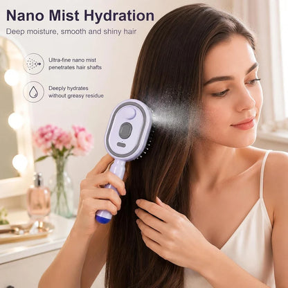 Electric Spray Retractable Air Cushion Comb