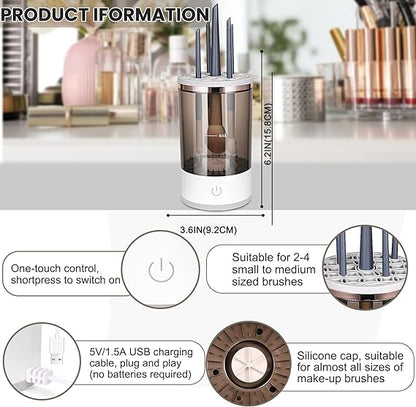 ✨ Automatic Multi Brush Cleaner – Sonic Vibration Makeup Brush Washer 🧼💄 |