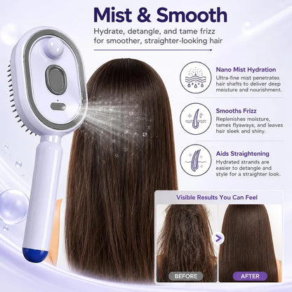 Electric Spray Retractable Air Cushion Comb