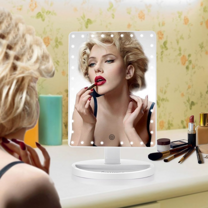 Large LED Makeup Mirror 💡 | 360° Rotating Light🔥