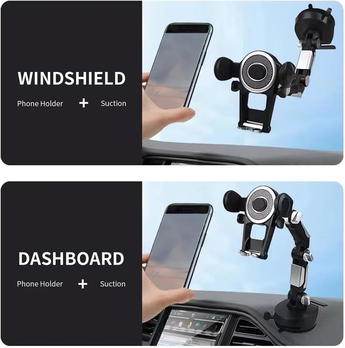 🚛 Truck Phone Holder – 360° Adjustable | Strong Grip | Universal Fit