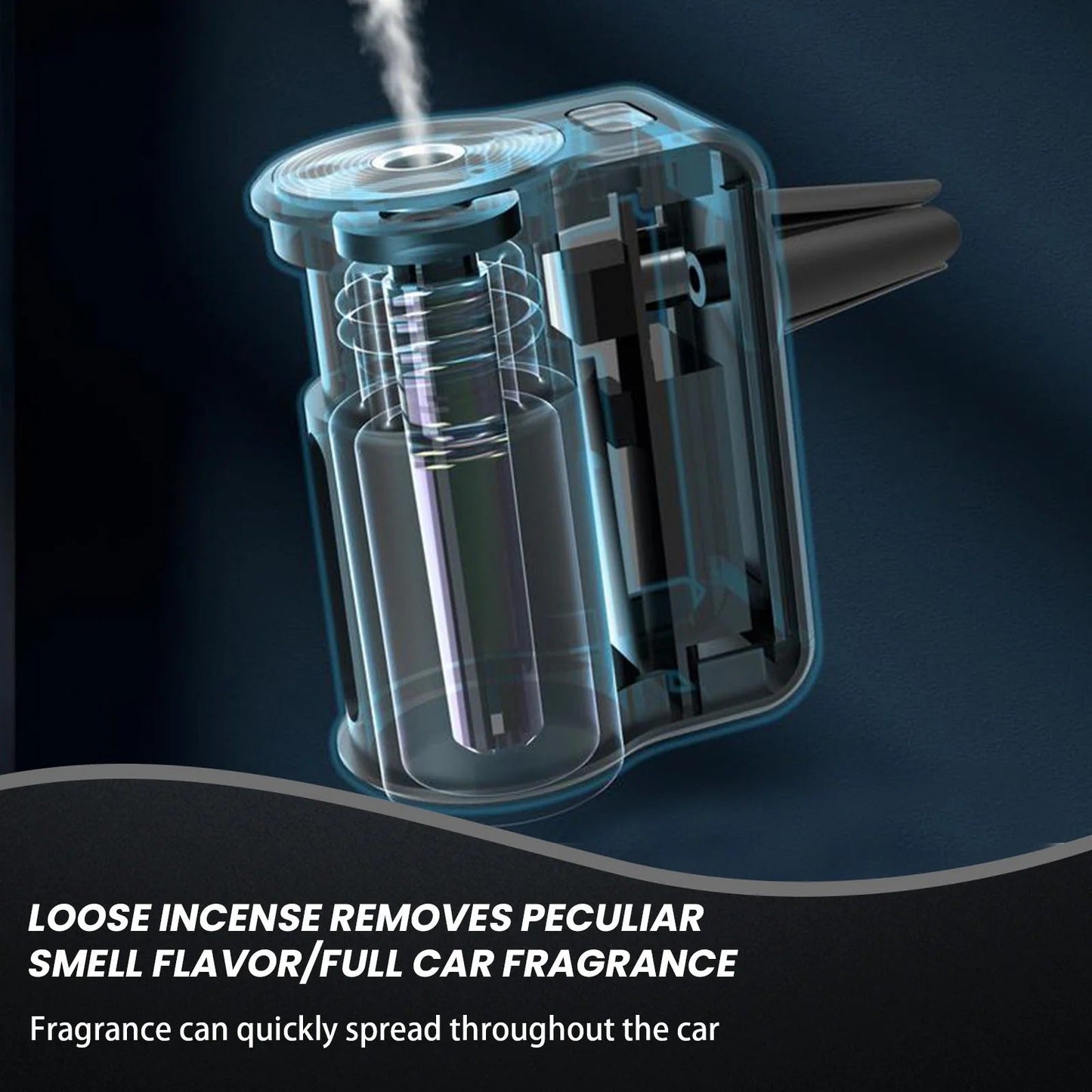 🚗 Smart Car Air Freshener – Natural French Perfume | 45 Days Long-Lasting Aroma 🌸✨