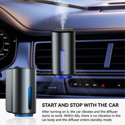 🚗 Smart Car Air Freshener – Natural French Perfume | 45 Days Long-Lasting Aroma 🌸✨