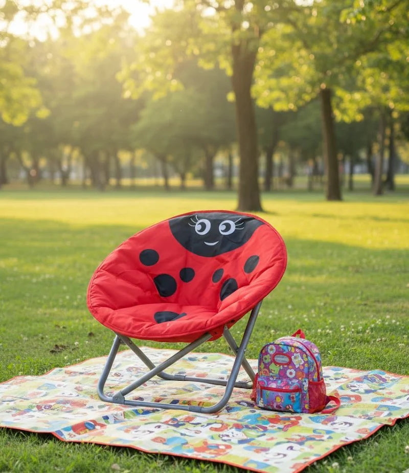 Kids Ladybug Moon Chair Ⓢ