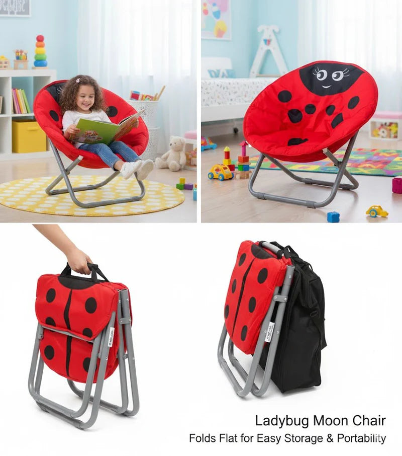 Kids Ladybug Moon Chair Ⓢ
