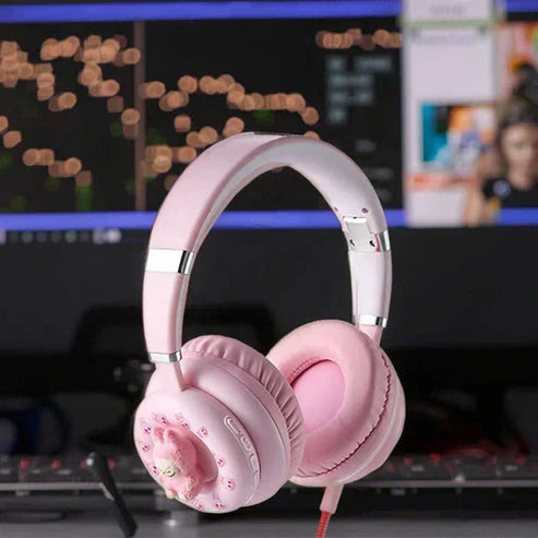 Labubu Wireless Headphones 🎧 – Bluetooth 5.3 | TF Card Support | Cute & Comfortable Over-Ear Design 💖