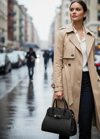 Suede & Matte Minimalist Bag