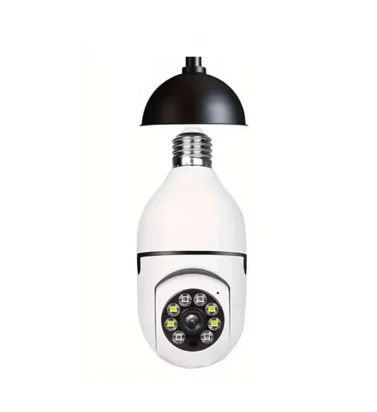 WiFi Smart Panorama Camera 🔒 – 360° Bulb Security Camera | Night Vision | Mobile App Control 📲